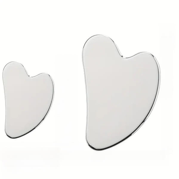 Stainless Steel Heart-shaped Facial Scraping Board