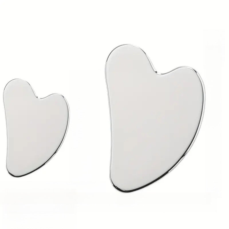 Stainless Steel Heart-shaped Facial Scraping Board