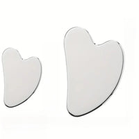 Stainless Steel Heart-shaped Facial Scraping Board
