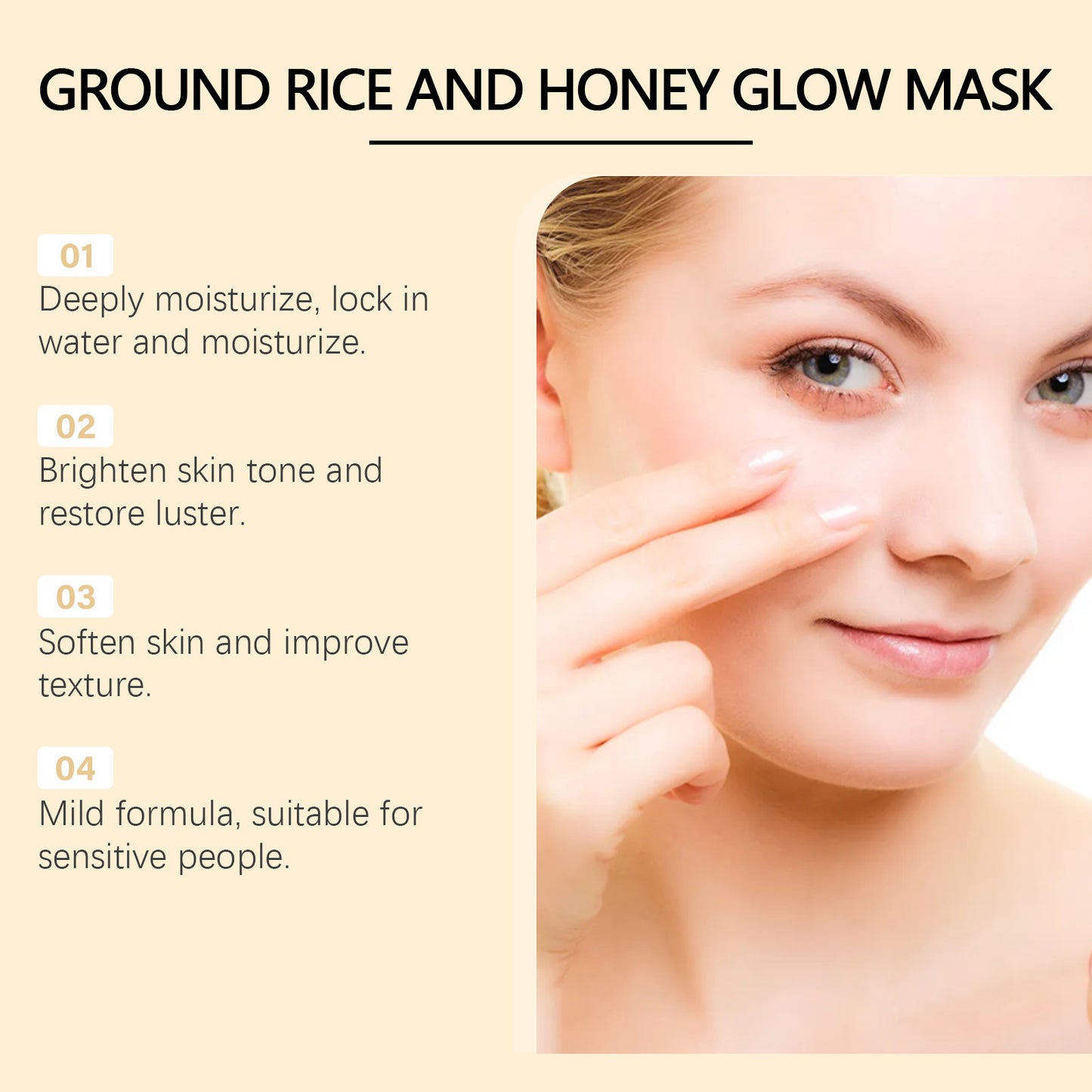 Hoygi Rice Honey Hydrating Facial Mask